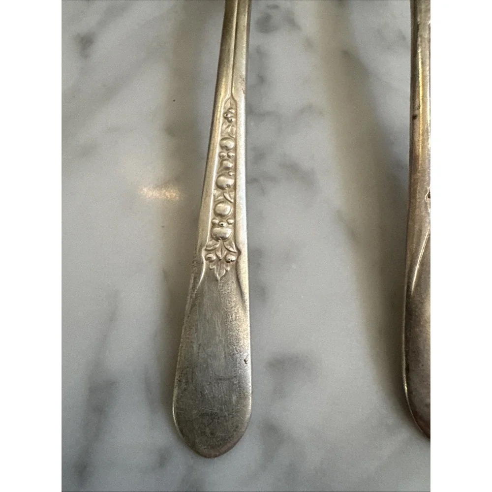 International Silver Priscilla Lady Ann, 5 Piece Pl. Setting Silverware Flatware